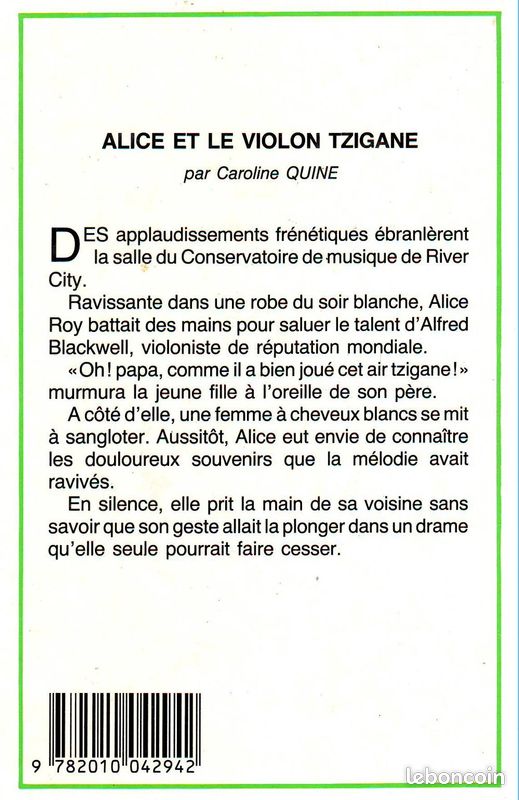 Alice et le violon tzigane ( livre occasion en très bon état) (image 2)