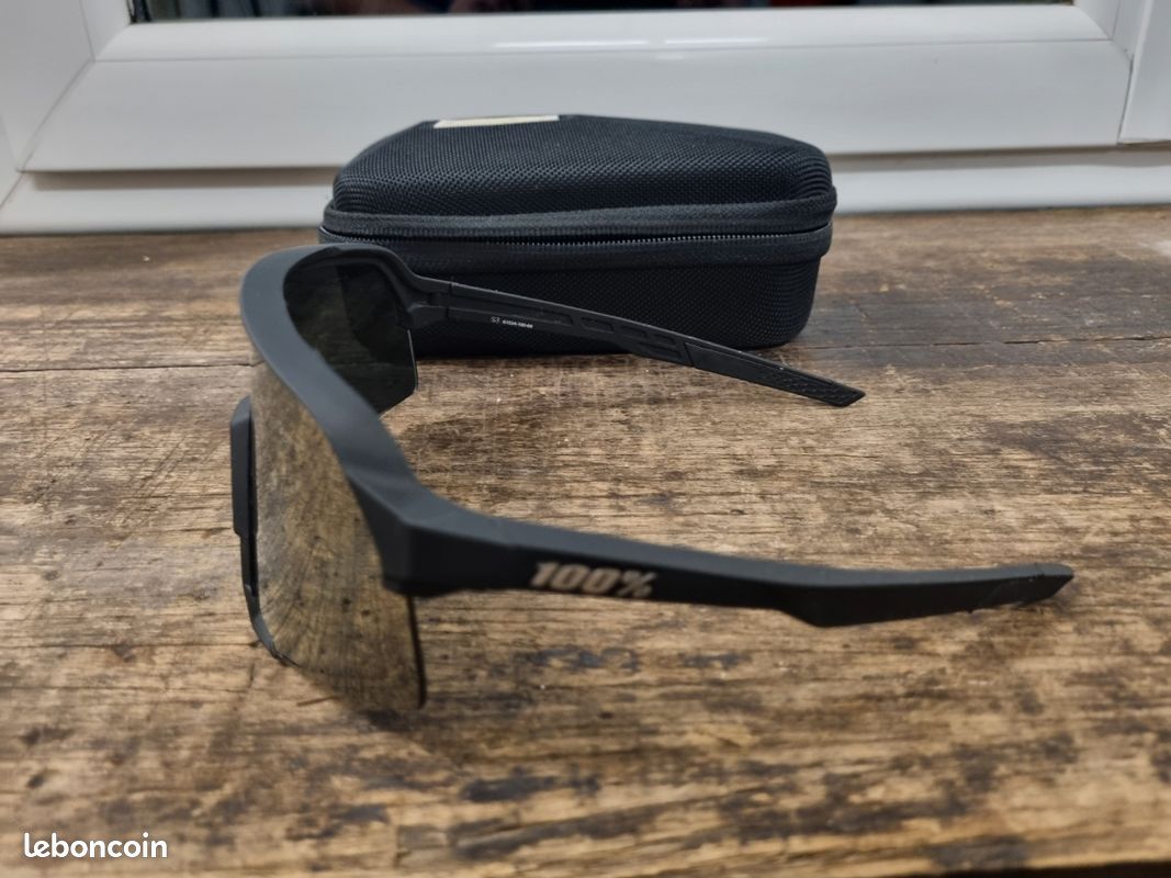 100% Lunettes De Sport VTT Speedcraft XS Soft Tact Noir - Smoke Lens