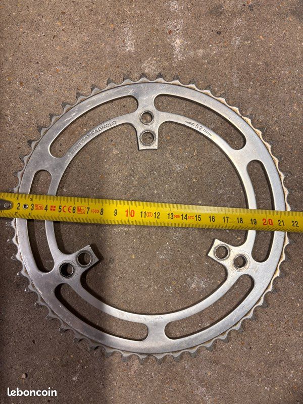 Plateau Vintage Campagnolo Record – BCD 144 – 52 Dents – Occasion