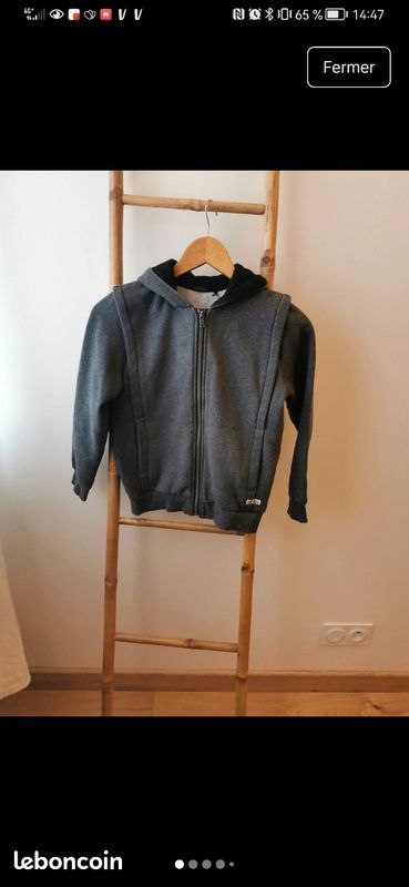Gilet Fille IKKS Bleu Marine Taille 10 Ans - Occasion Très Bon état, Style Marin, En Maille
