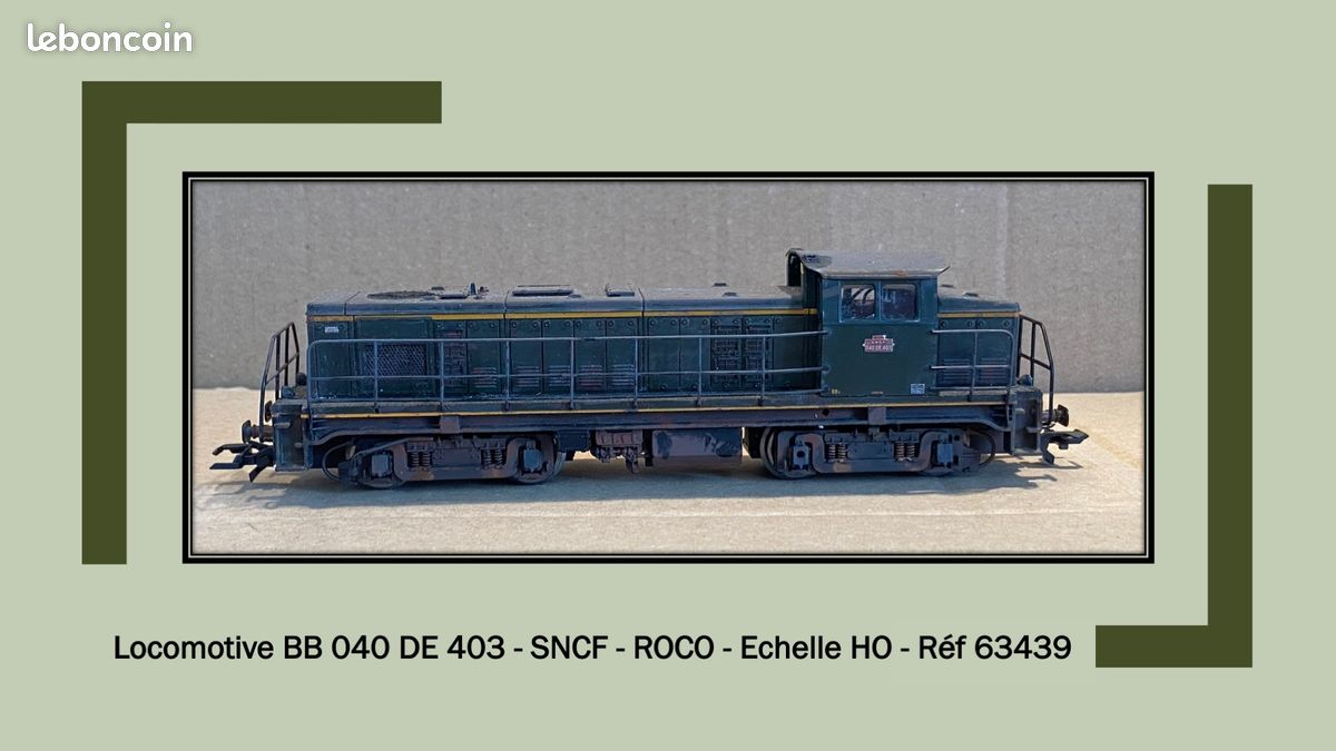 LOCOMOTIVE ÉLECTRIQUE HO SNCF BB300 ROCO époque 3 NEUVE /BOITE NEUVE EUR 120,00 - FR