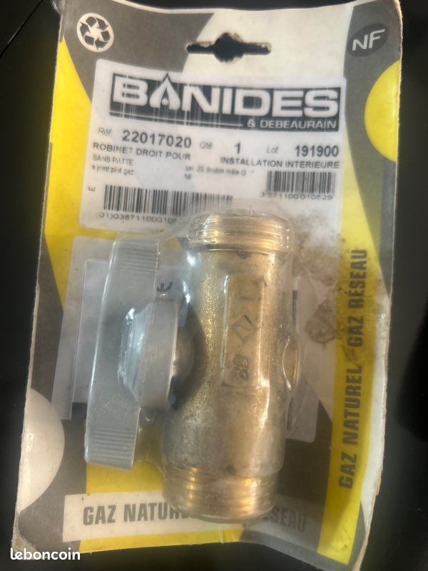 Vanne gaz banides 1’´ neuve (image 1)