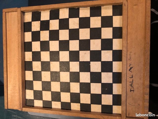 Plateau jeu de l'oie et jeu de dame vintage (image 2)
