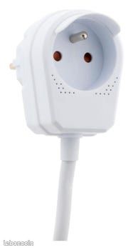 Rallonge électrique ménager, 2 prises de 16 A L.3 m ZENITECH (image 1)
