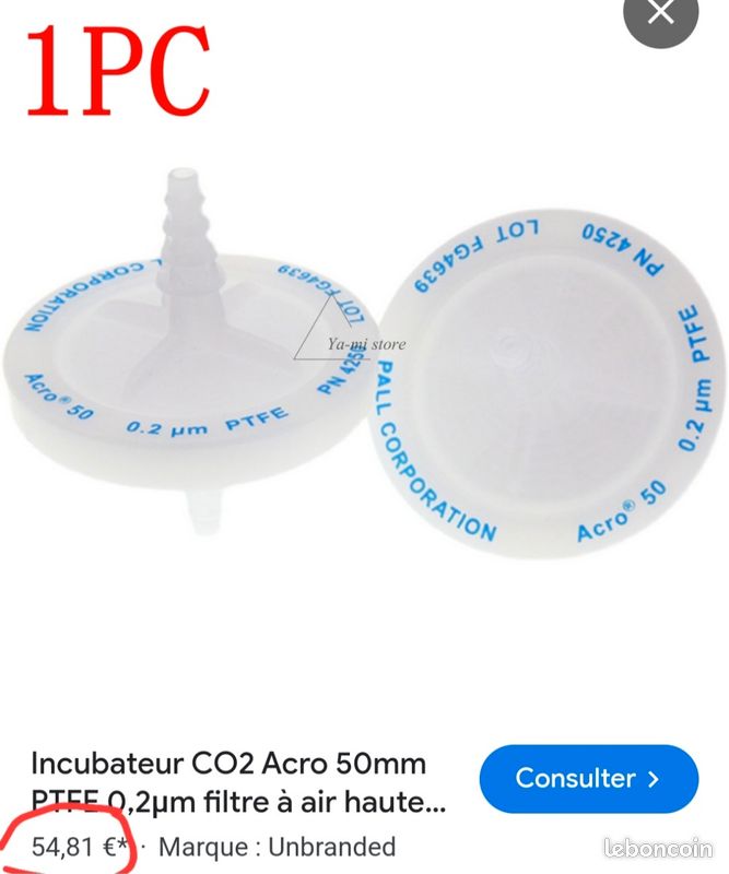Filtre de Ventilation de laboratoire
Filtre de Ventilation de laboratoire 4250 50mm * 0.2um, Membrane PTFE, filtre à Air PTFE (image 1)