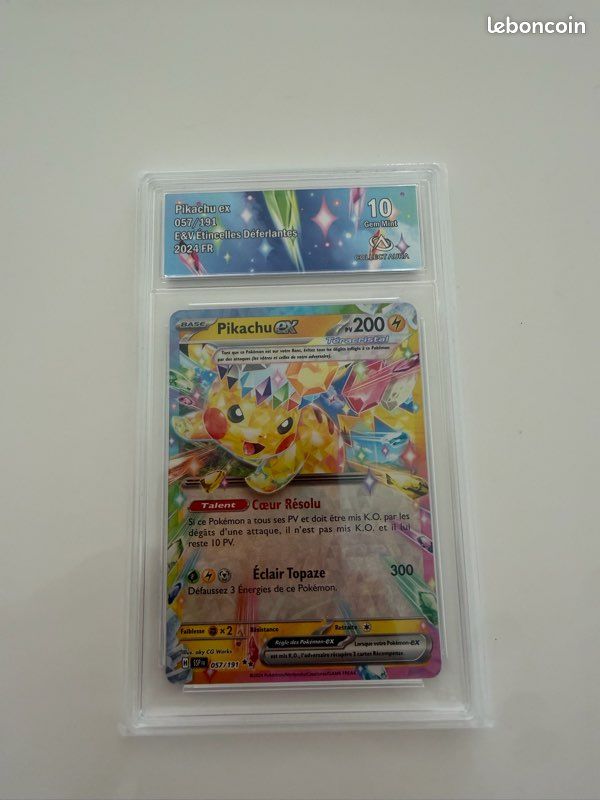 057 191 pokemon card Pikachu ex (057/191) [Scarlet & Violet: Surging Sparks] Metal Topaz Bolt (300) Discard 3 Energy from this Pokemon. Pokemon - Pikachu ex 057/191