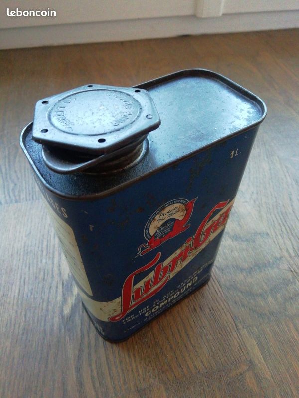 Ancien Bidon Publicitaire Camel – Huile Et Gaz – Vintage Américain – État Usé