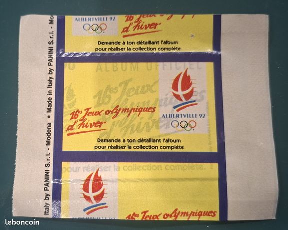 Affiche Collector PANINI – Jeux Olympiques Albertville 92 – État Correct