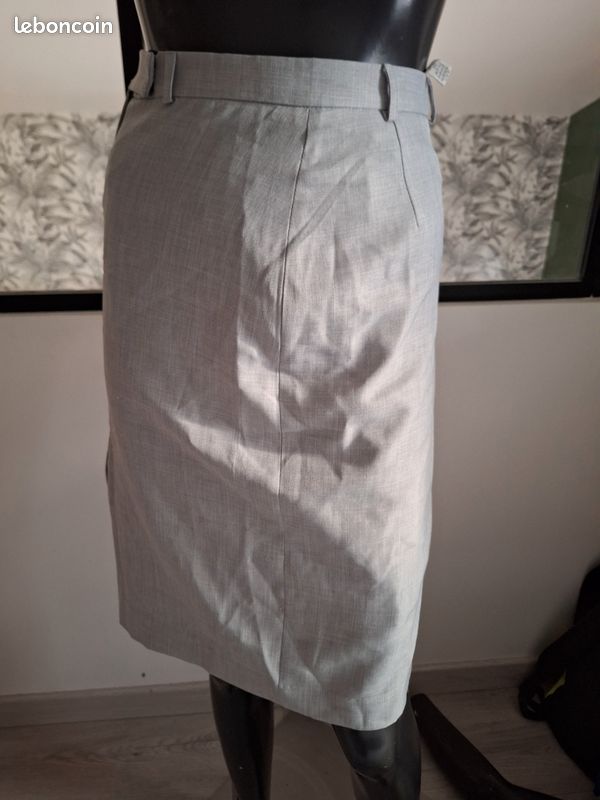 Jupe grise femme droite 34 Vêtements