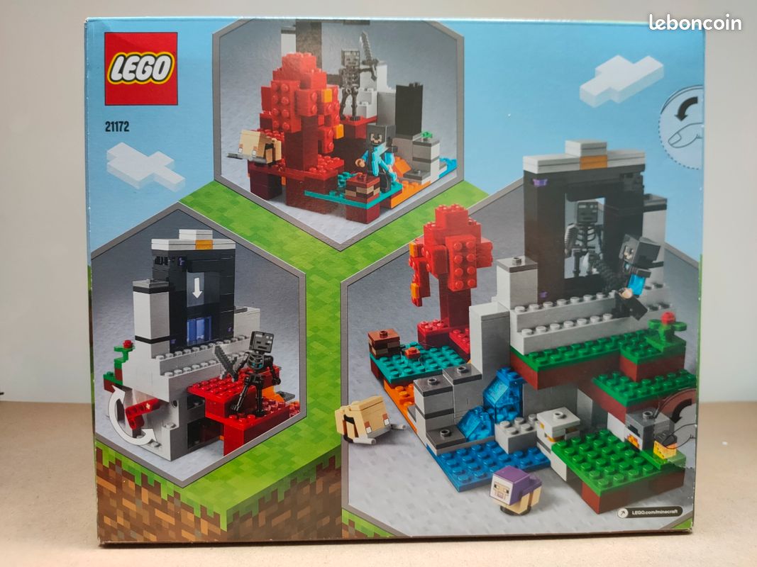 REMISE sur NEUF SCELLÉ - Lego Minecraft - 21172 - Le portail en ruine (image 2)