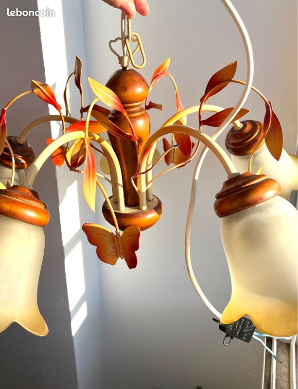 Lustre Salon/Chambre beige (image 2)