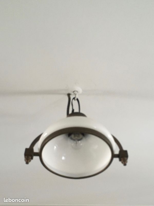 Applique et suspension ancienne laiton bronze (image 3)