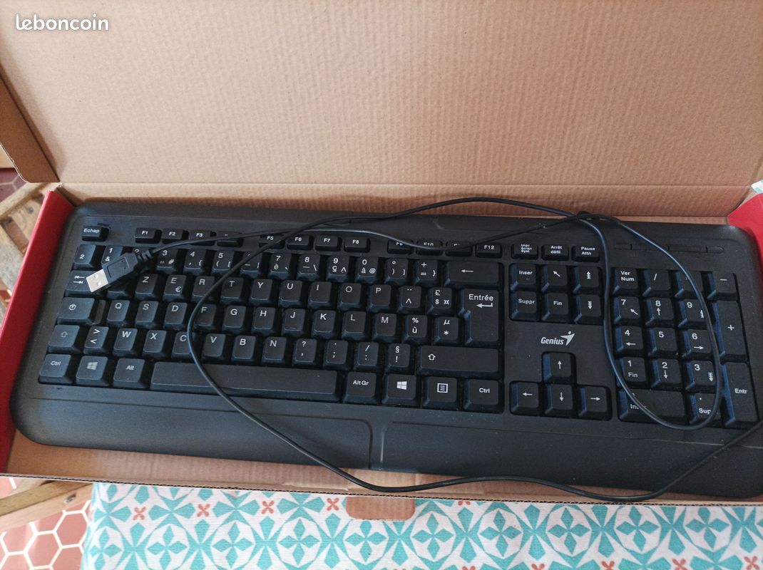 Clavier Genius Kb-118 Filaire Usb Noir Pc (image 2)