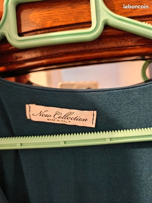 Robe fluide bleu canard (image 3)