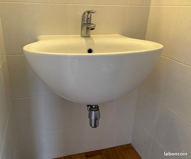 Lavabo Porcher avec robinet Grohe. Très bon état (image 5)