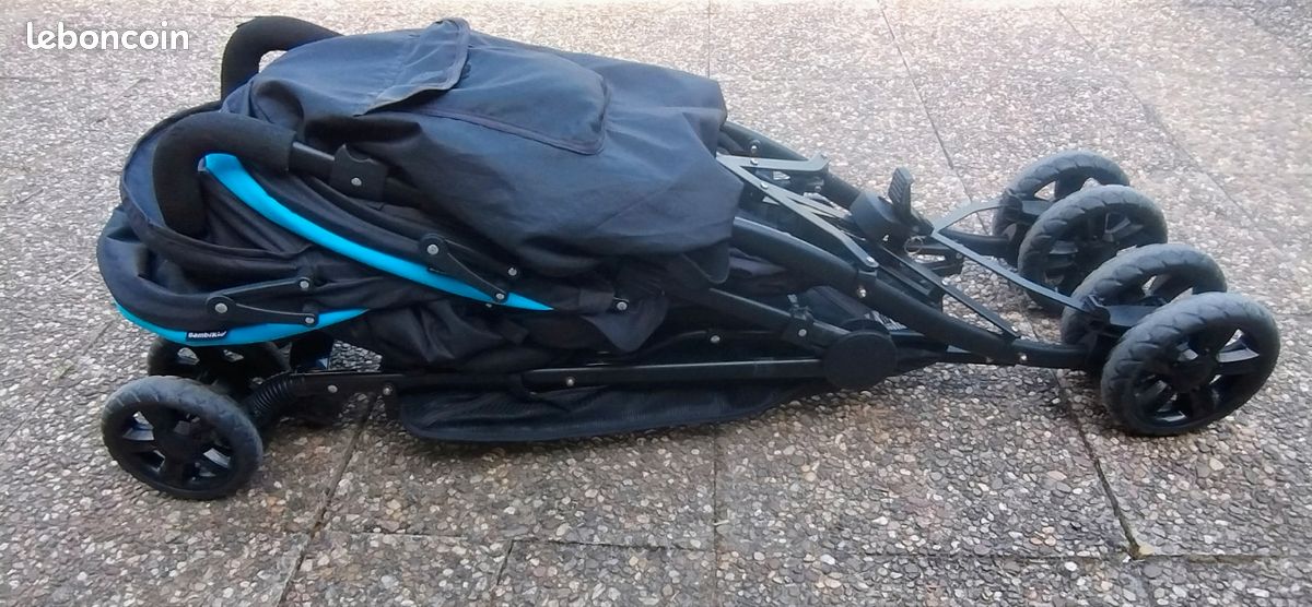 Poussette Double Poussette Bambisol Bibop Bambikid Poussette Canne - Main Image