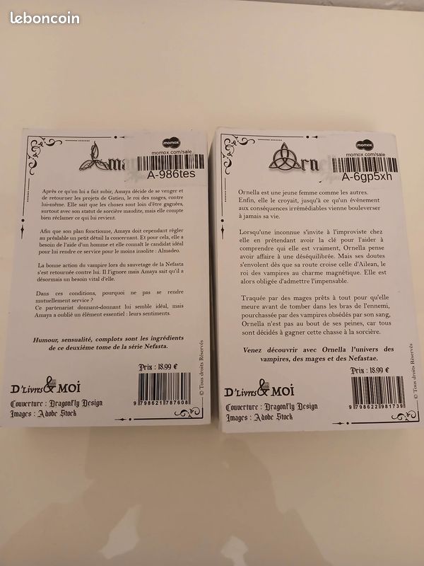 Lot 2 tomes Nefasta vampire sorcière (image 3)