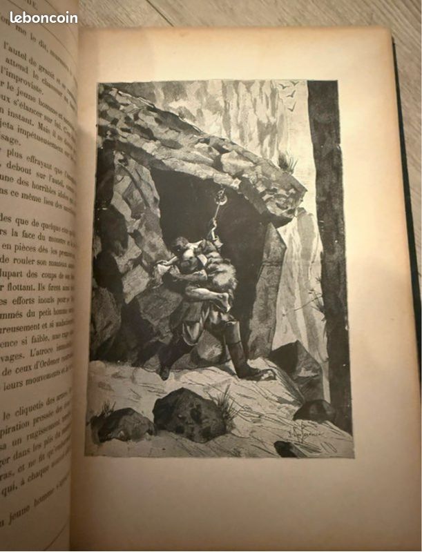 Victor Hugo – Han d’Islande – ill. Par G. Rochegrosse – Œuvres Complètes Tome VI – Reliure ancienne (image 6)