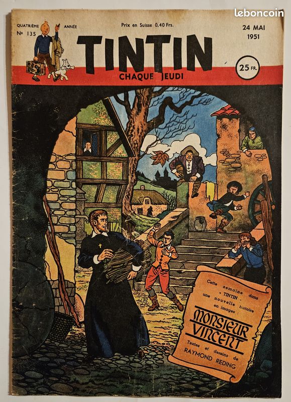 Journal Tintin 135 de 1951 (image 1)