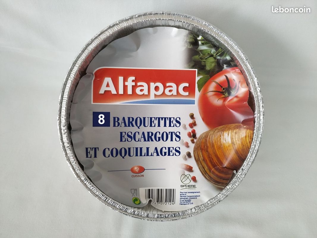8 barquettes neuves escargots et coquillages (image 1)