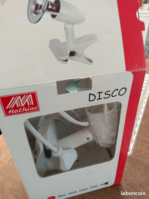 Spot / luminaire Disco Mathias – avec pince, mur ou plafond (image 3)