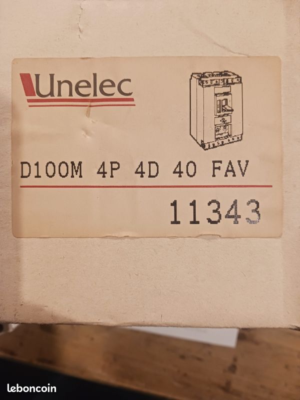 Disjoncteur UNELEC D100M référence 11343 (image 5)