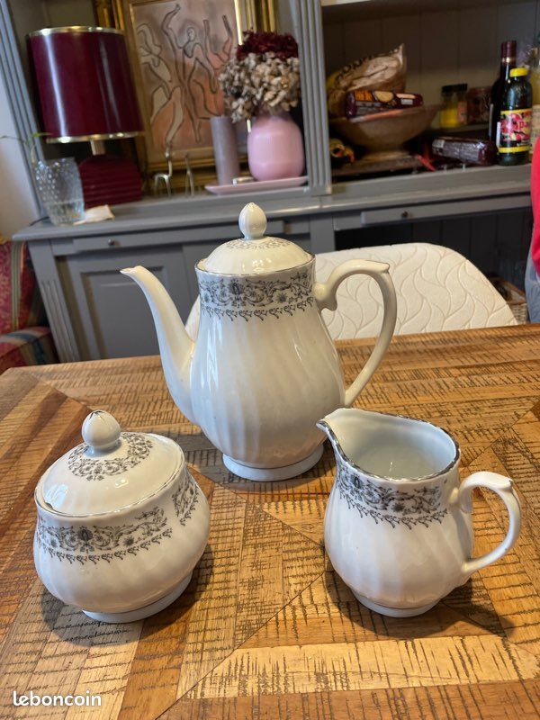 Rosenthal - Cafetière et sucrier (2) - Argent, Porcelaine