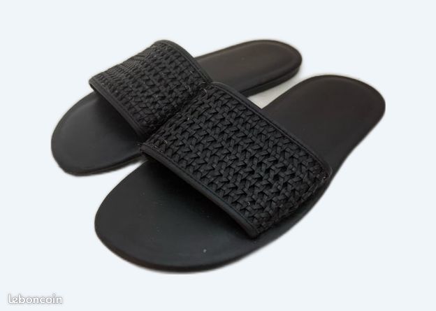 Leboncoin Claquette Noir Femme Zara Claquette En Cuir Noir Zara 43