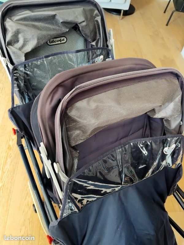 Poussette triple Bébé Confort – Transformable en poussette double – pratique (image 4)