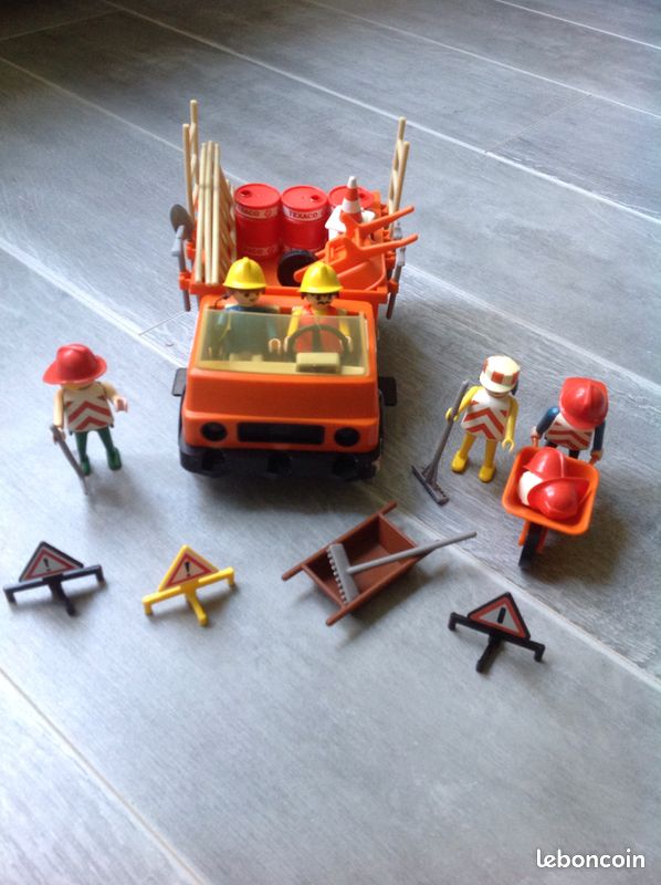 Playmobil camion des travaux vintage (image 1)