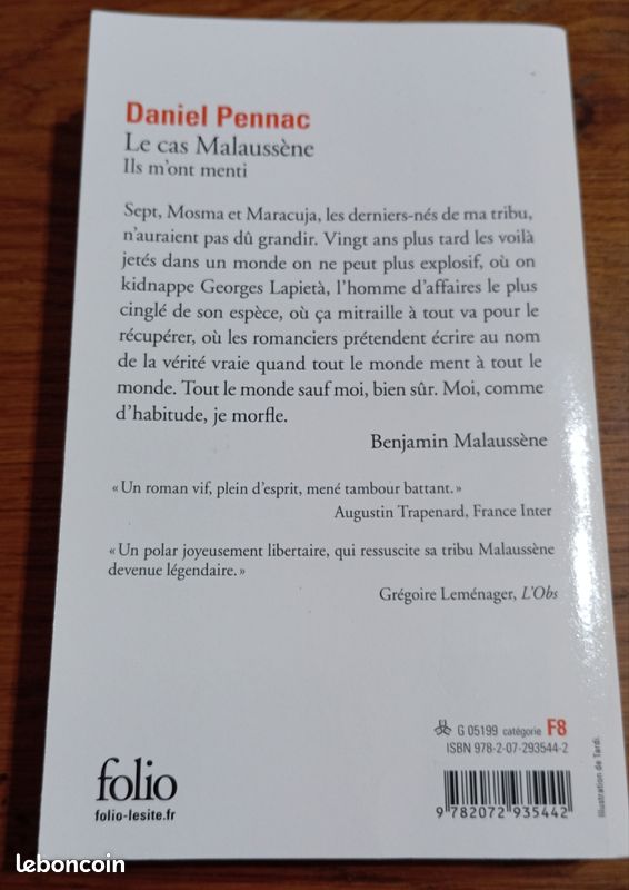Le cas Malaussène Daniel Pennac (image 2)