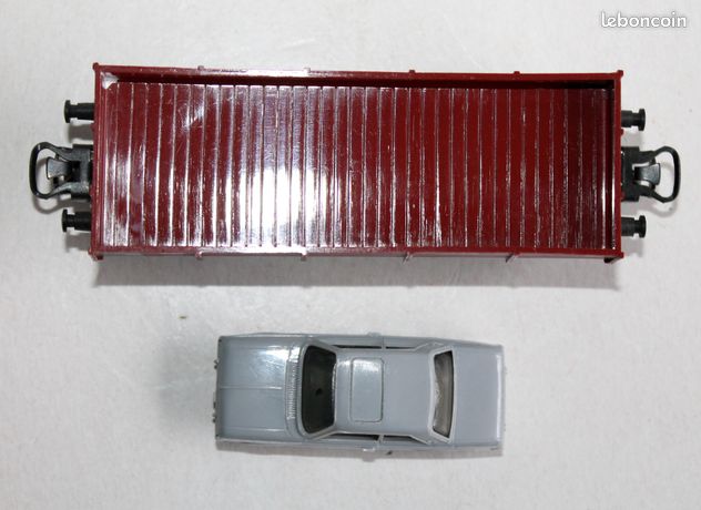 Lot De 3 Wagons Märklin HO – Tombereau Et Plat – Occasion Bon état