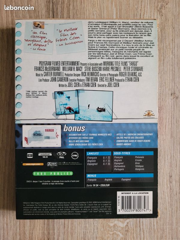DVD Fargo BE (image 2)