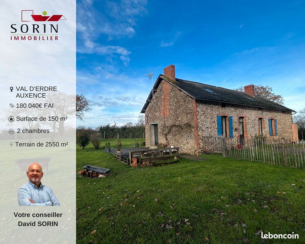 Maison 4 pièces 150 m² · à Val d'Erdre-Auxence · 150 m² · 180 040 €