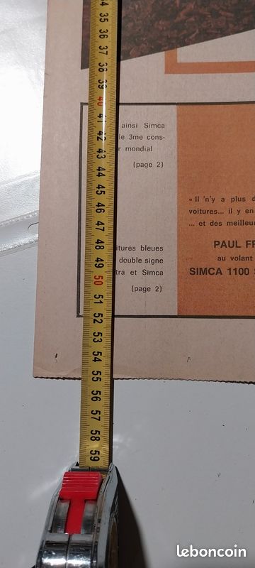 Brochure Chrysler 2L /160/180 et supplément journal janvier 1971 de la SIMCA 1100 Spéciale (image 8)