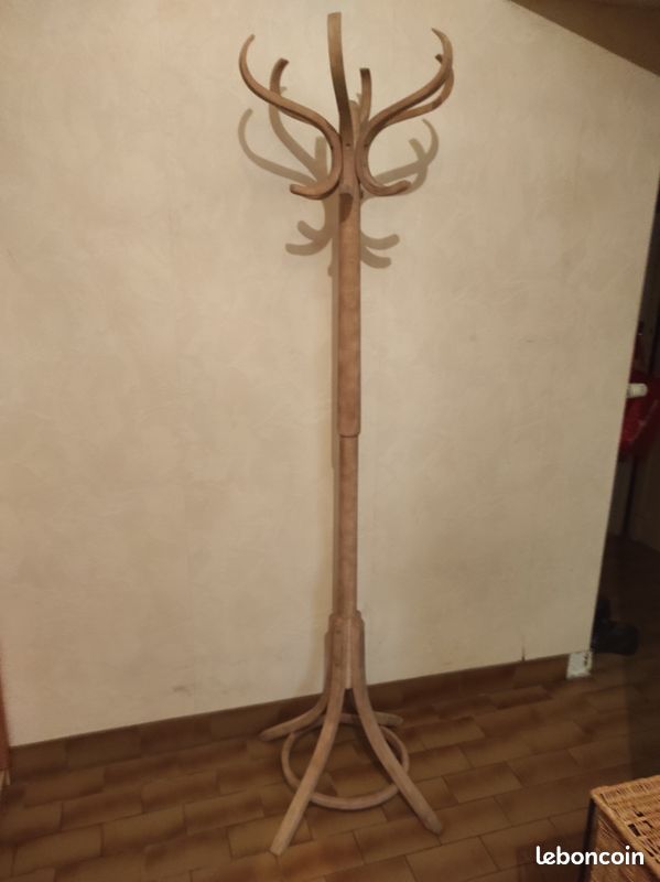 Ancien Porte manteaux, Perroquet en bois (image 1)