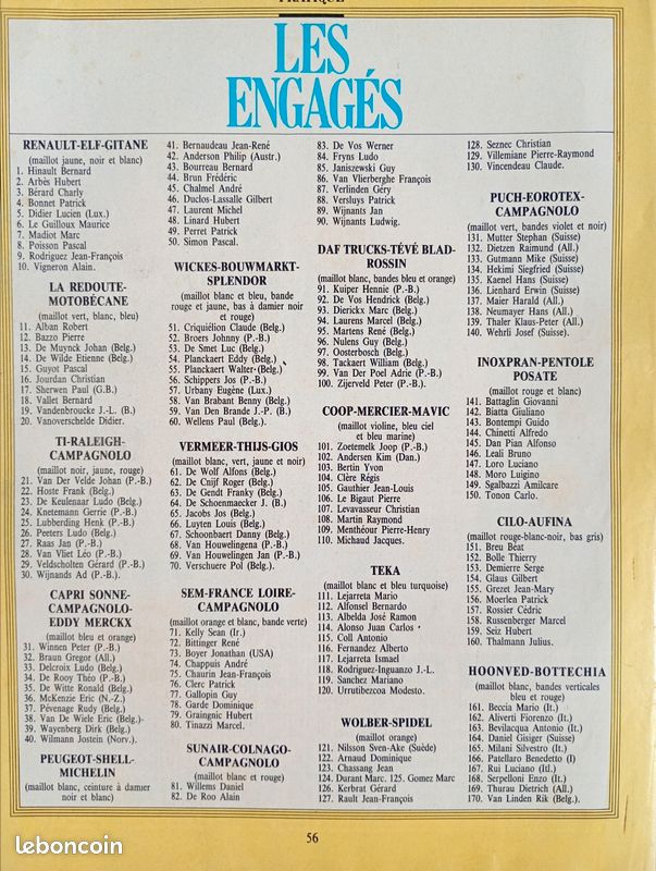 Miroir du cyclisme n 321 de juillet 82 (image 2)