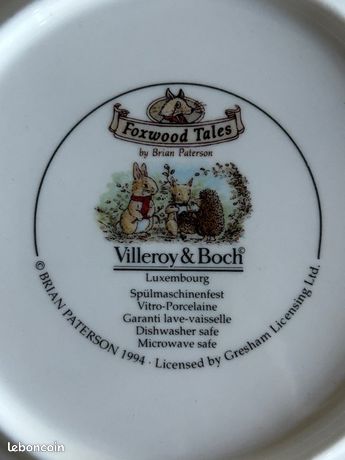 Assiette Villeroy & Boch - Foxwood Tales By Brian Paterson - Porcelaine Blanche