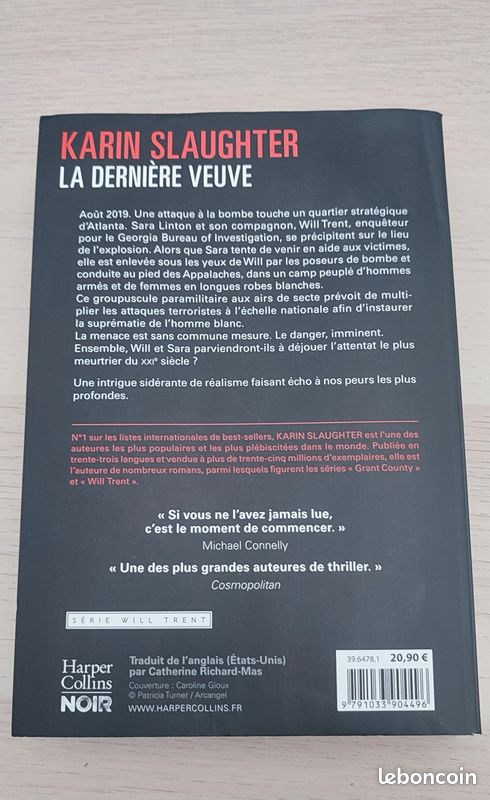 2 livres Karin Slaughter: Faux Témoin et La dernière veuve (image 4)