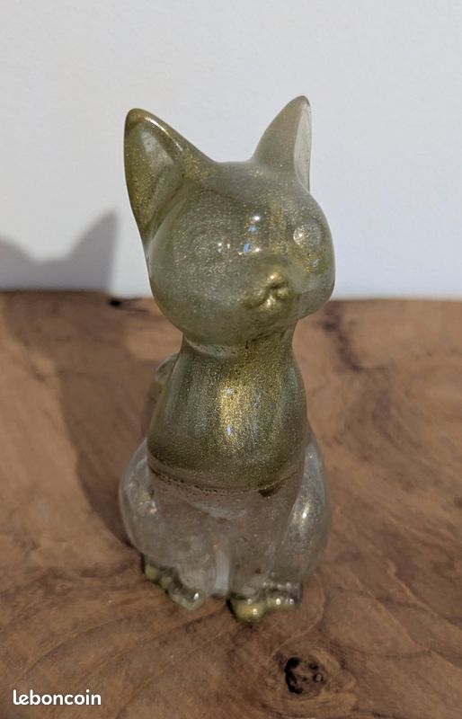 Figurine De Chat Bouddha Fantaisie - Sphynx - Résine - 6x4x8cm - Décoration Intérieure - Mixte