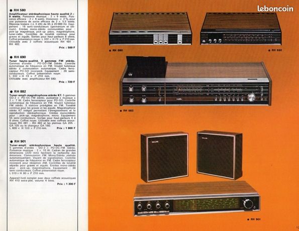 Amplificateur Intégré Philips 520 - Vintage - Révisé - 2 Canaux