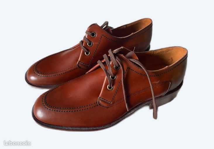 Derbies Plates Femme Taille 40 - Occasion - Multicolore En Simili Cuir