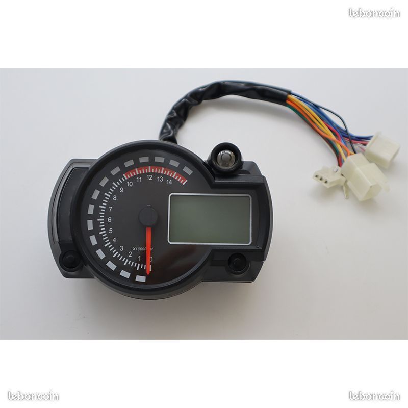 Compteur de vitesse moto numérique LCD compteur kilométrique 299 kmh pour