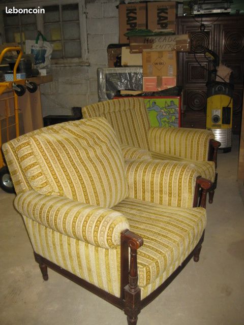 3 fauteuils anciens dont 1 gratuit (image 2)
