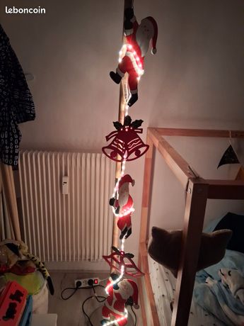 GUIRLANDE ÉLECTRIQUE LUMINEUSE Noël Ancienne 20 Lampes couleur clignotante boite EUR 25,00 - FR