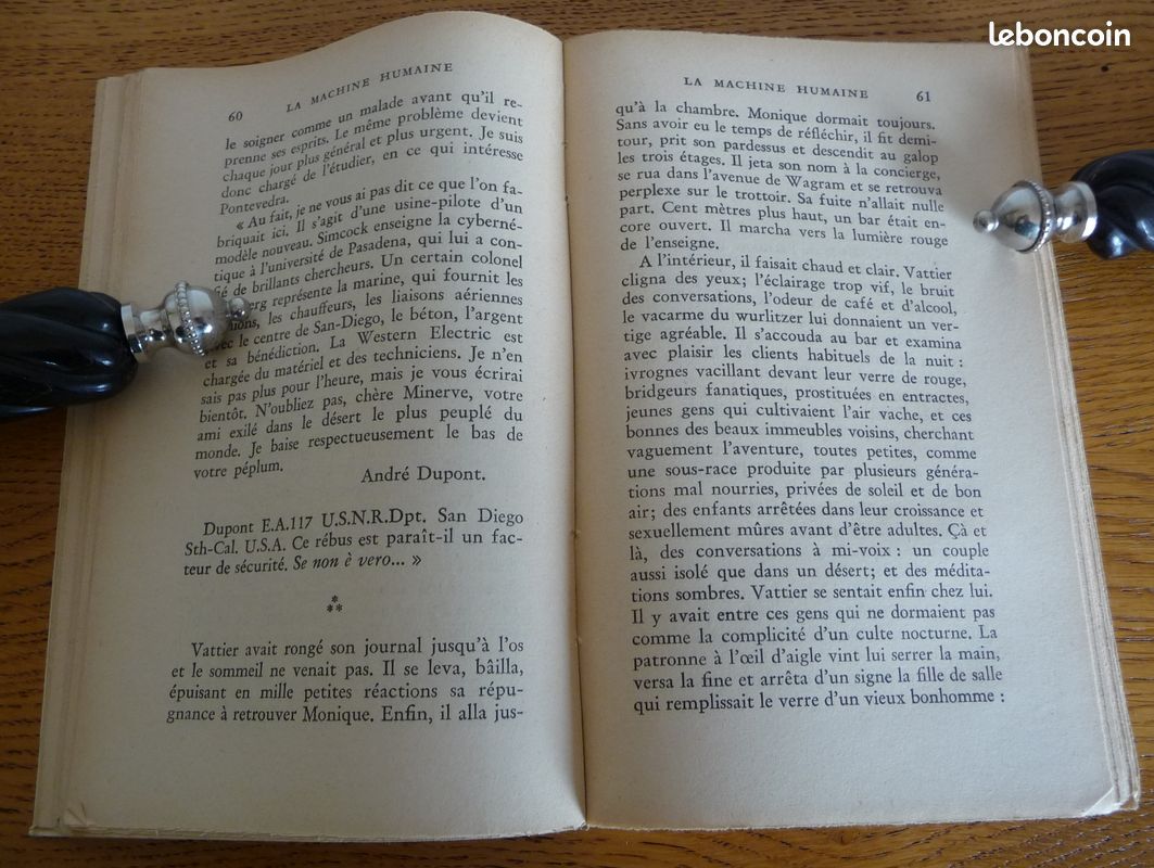 La MACHINE HUMAINE par Gabriel Veraldi (Editions Nrf / Gallimard en 1954) (image 3)
