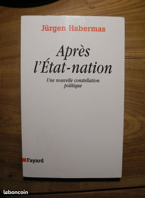 Après l'Etat-nation (Jürgen Habermas) (image 1)