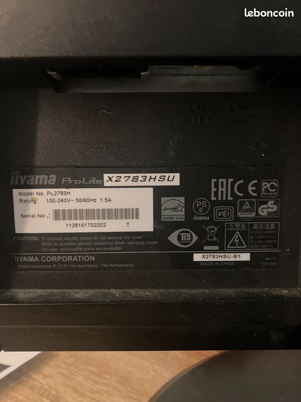 Écran PC Iiyama ProLite X2783HSU – 24 pouces (image 6)
