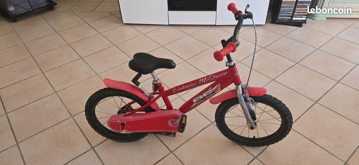 Vélo enfant CARS 16 Pouces Vélos