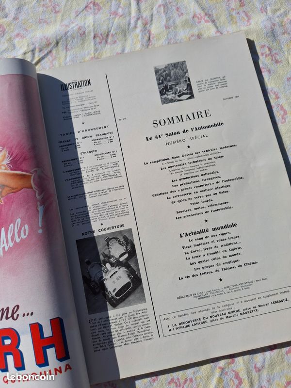 Magazine illustration Special Amon auto 1954 (image 5)